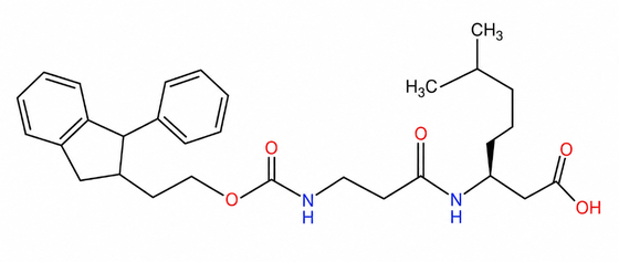 Fmoc-β-Ala-Leu-OH LPPS مشتقات Fmoc ناخالصی HPLC 99+