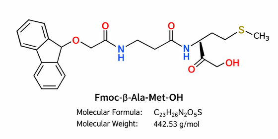 تحقیق پپتید ناخالصی Fmoc-β-Ala-Met-OH HPLC 99+